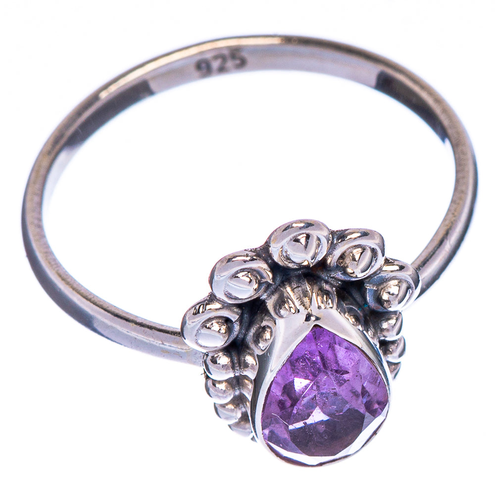 Faceted Amethyst Dainty Ring Size 5.75 (925 Sterling Silver) R147285