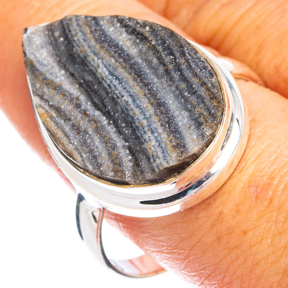 Desert Rose Druzy Ring Size 11 (925 Sterling Silver) R8408