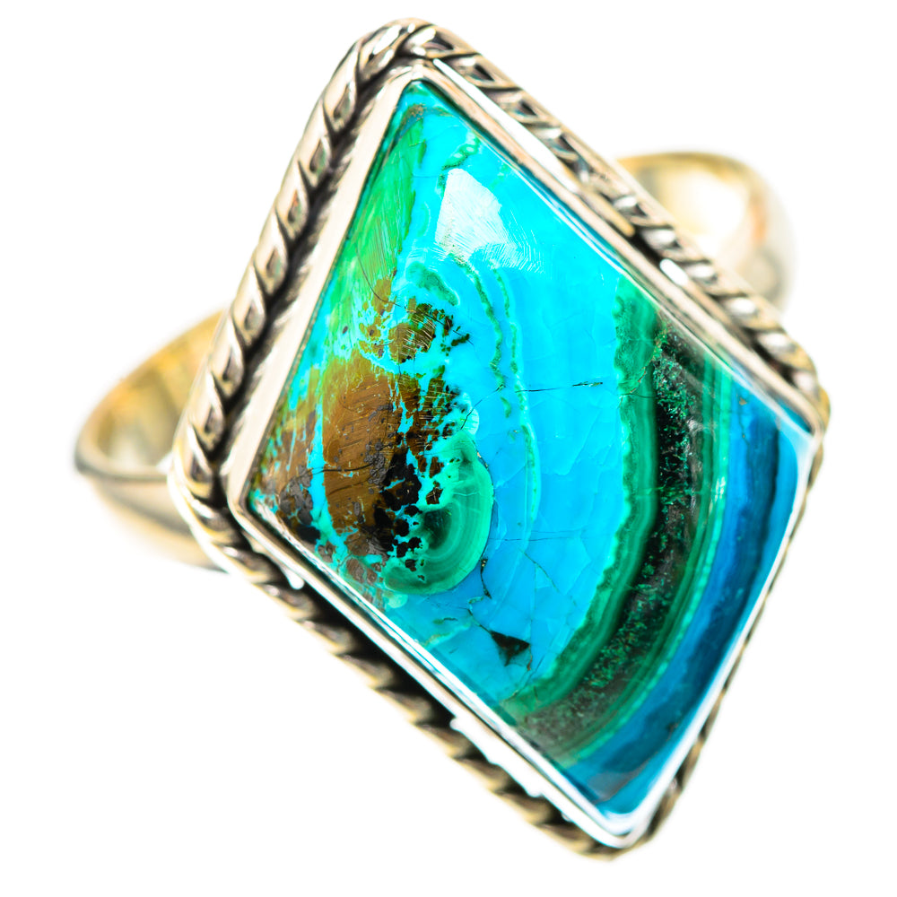 Malachite In Chrysocolla Ring Size 10.75 (925 Sterling Silver) RING139073