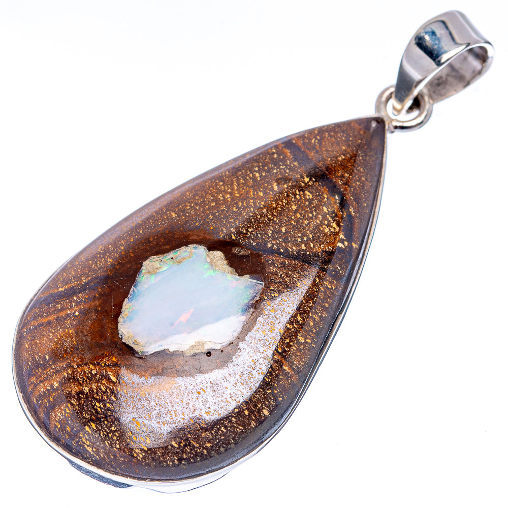 Premium Boulder Opal Pendant 2 1/8" (.925 Sterling Silver)