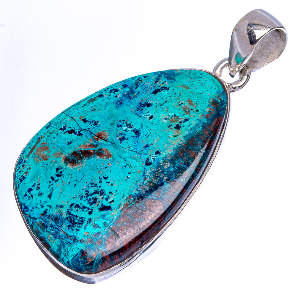 Shattuckite Pendant 1 5/8" (925 Sterling Silver) P43042