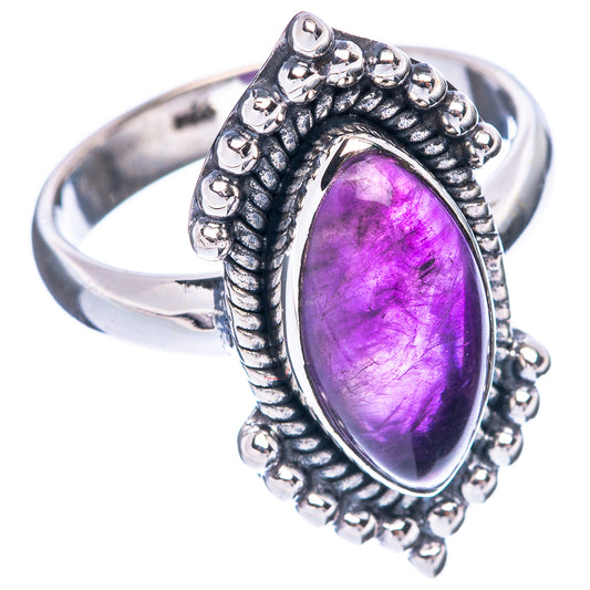 Amethyst 925 Sterling Silver Ring Size 6.75 (925 Sterling Silver) R5394