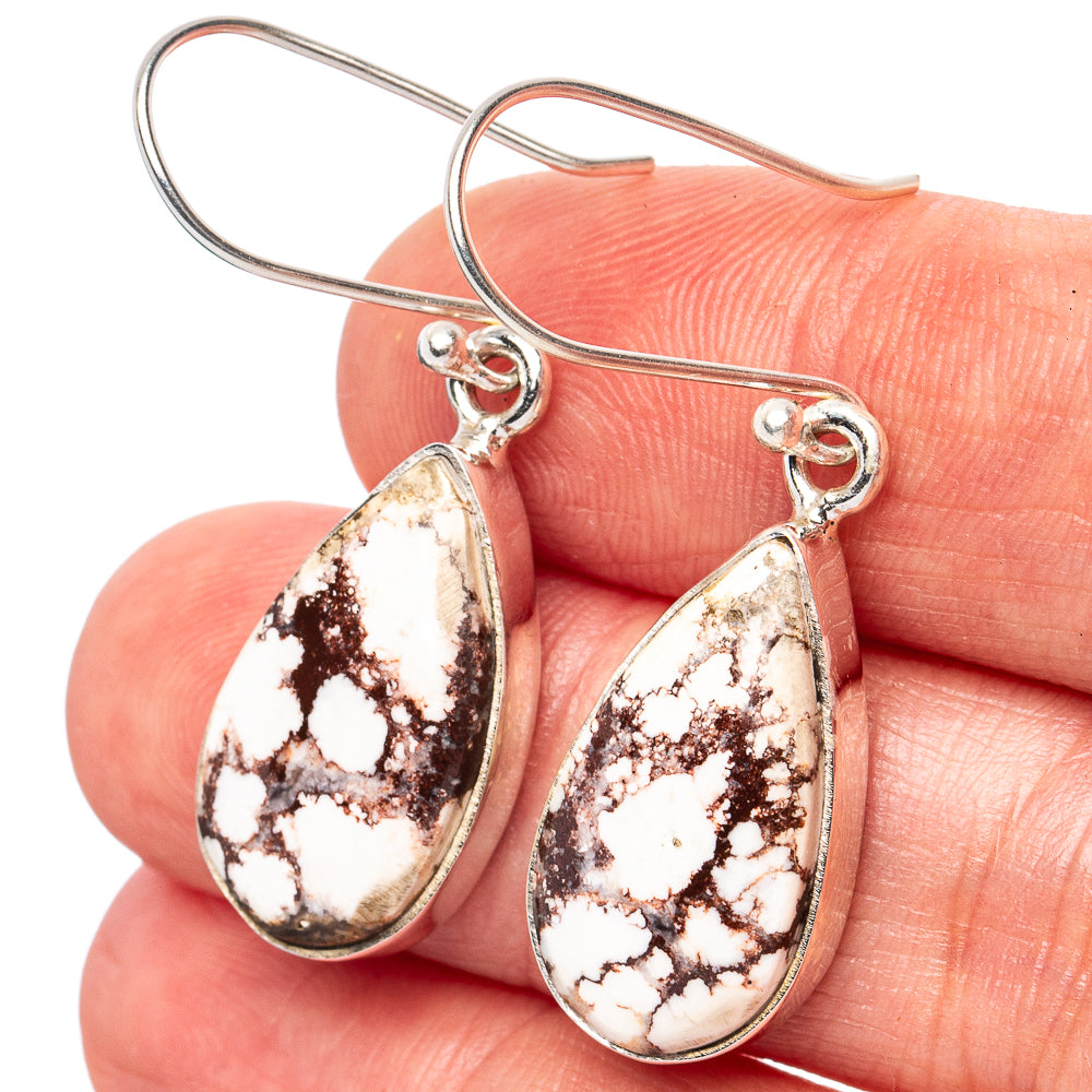 Wild Horse Jasper Earrings 1 5/8" (925 Sterling Silver) E2807