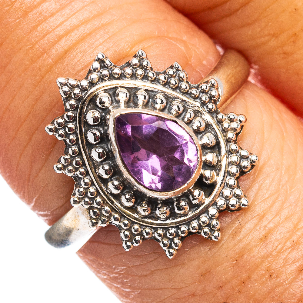 Amethyst Ring Size 8 (.925 Sterling Silver)