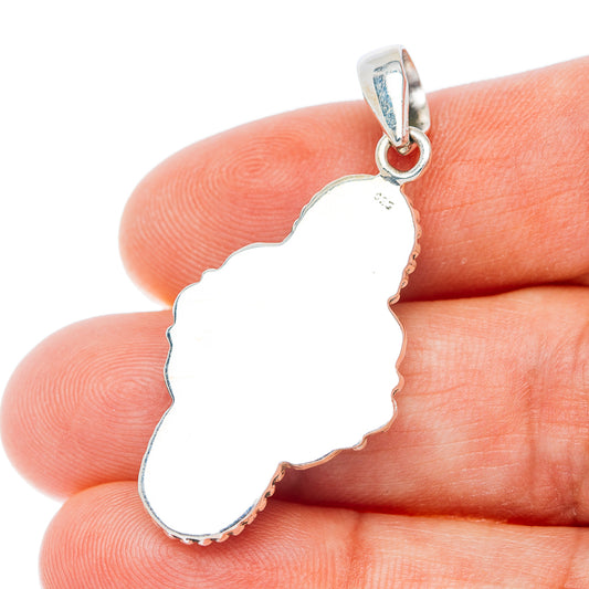 Labradorite Pendant 1 3/4" (.925 Sterling Silver)