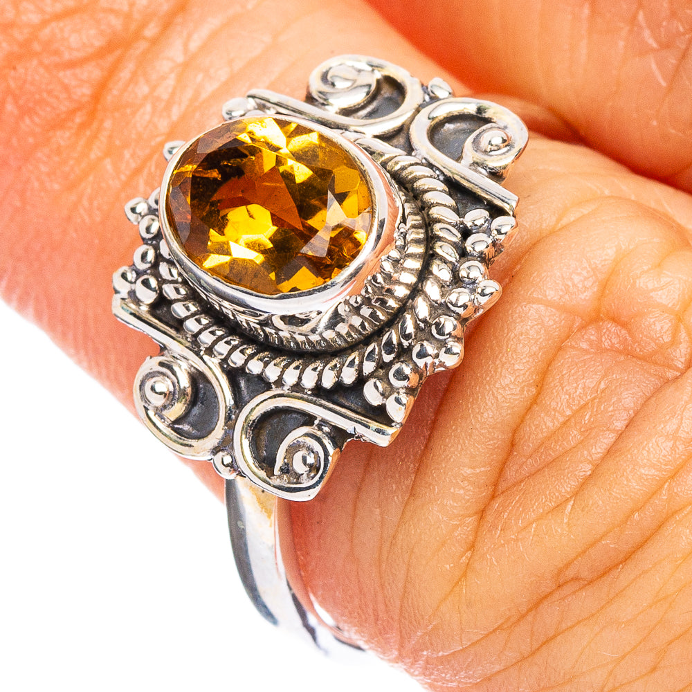 Citrine Ring Size 7 (925 Sterling Silver) R7962