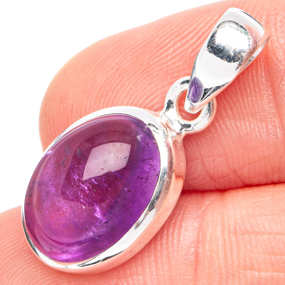 Amethyst Pendant 1 1/8" (925 Sterling Silver) P45398