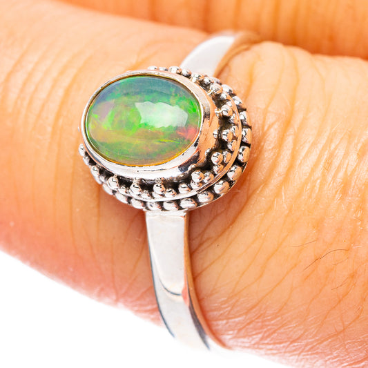 Rare Ethiopian Opal Ring Size 8.75 (925 Sterling Silver) R4328
