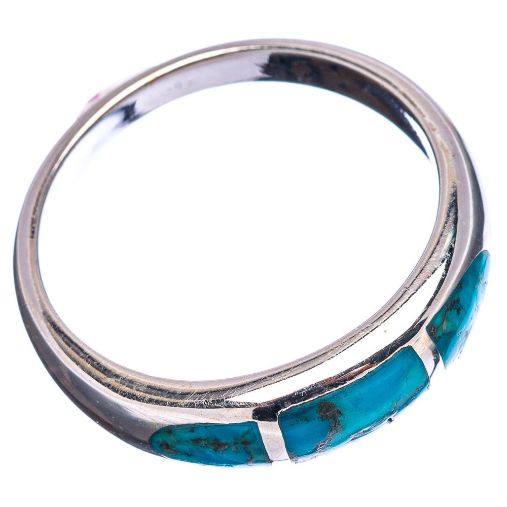 Native Style Mohave Turquoise Ring Size 9.5 (.925 Sterling Silver)