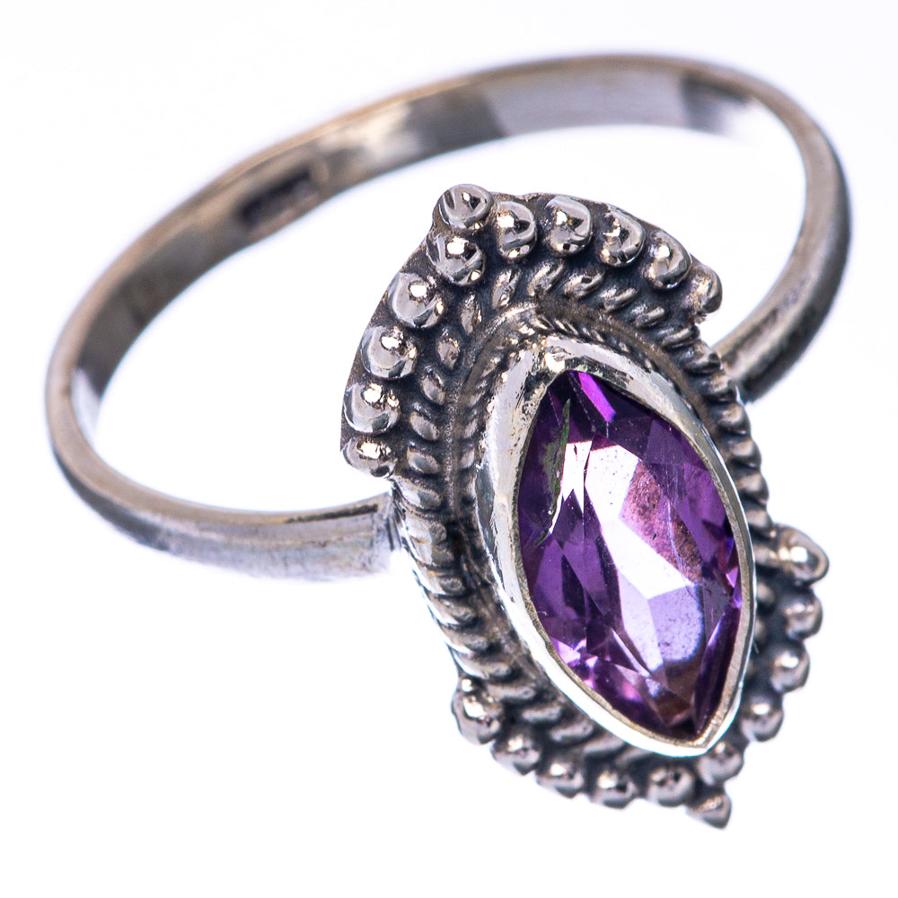Faceted Amethyst Dainty Ring Size 6 (925 Sterling Silver) R145277