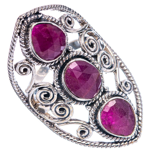 Signature Ruby Ring Size 6.5 (.925 Sterling Silver)
