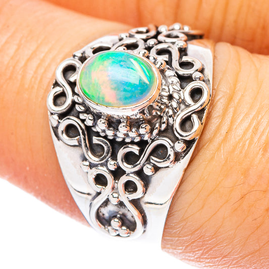 Rare Ethiopian Opal Ring Size 8 (925 Sterling Silver) R4366