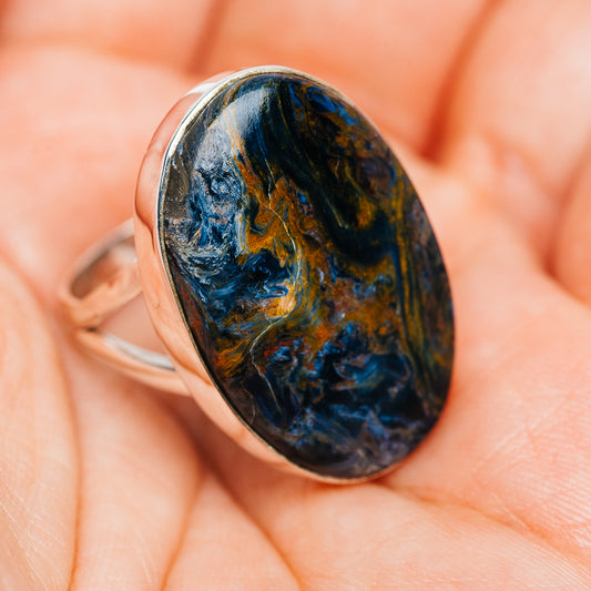 Premium Pietersite Ring Size 8.5 (.925 Sterling Silver)