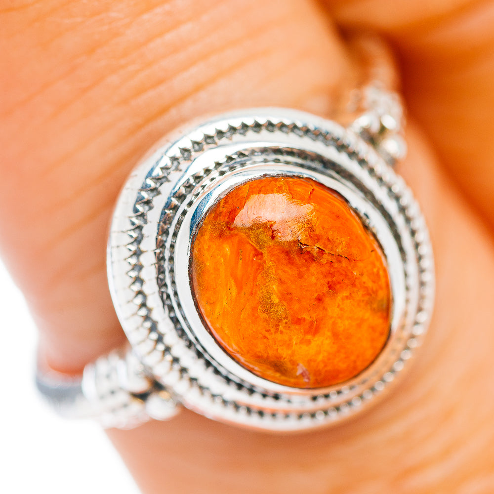 Sponge Coral Ring Size 9 (.925 Sterling Silver)
