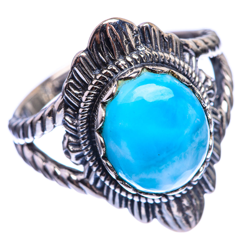 Larimar 925 Sterling Silver Ring Size 7.25