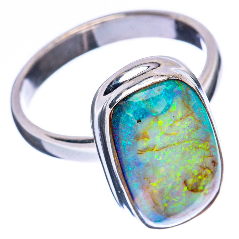 Rare Sterling Opal Ring Size 8.25 (925 Sterling Silver) R3286