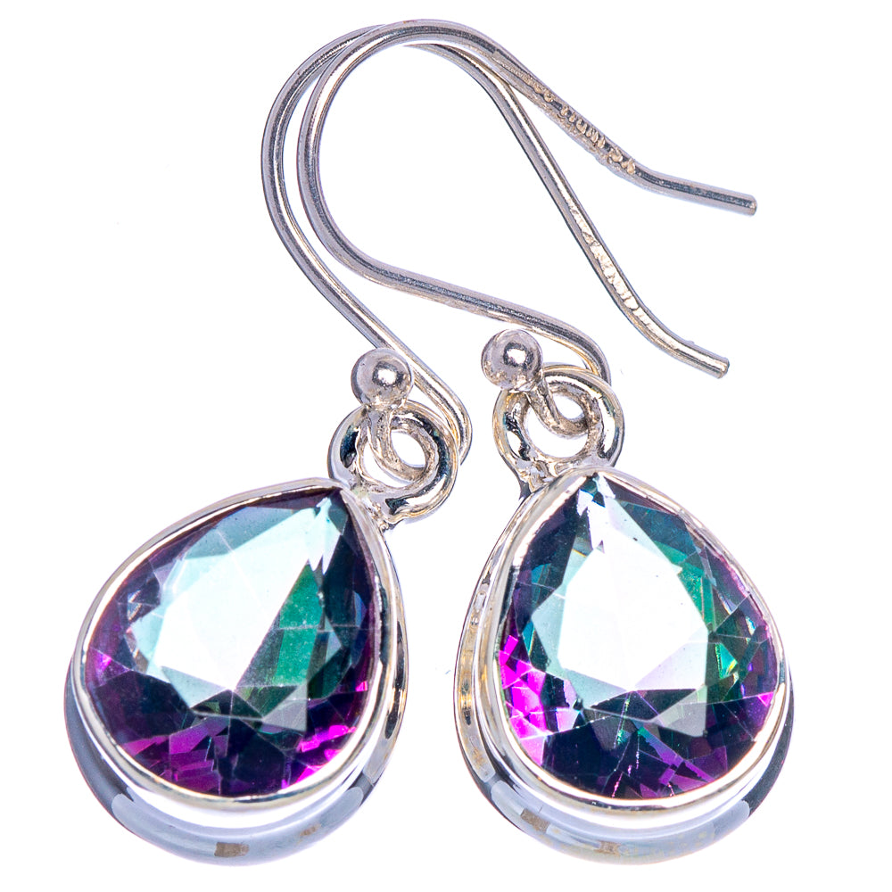 Mystic Topaz Earrings 1 1/8" (925 Sterling Silver) E433561
