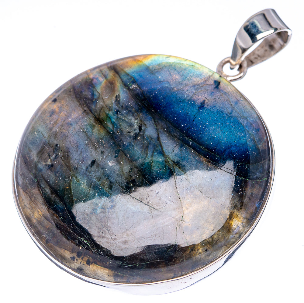 Premium Spectrolite Pendant 2" (.925 Sterling Silver)