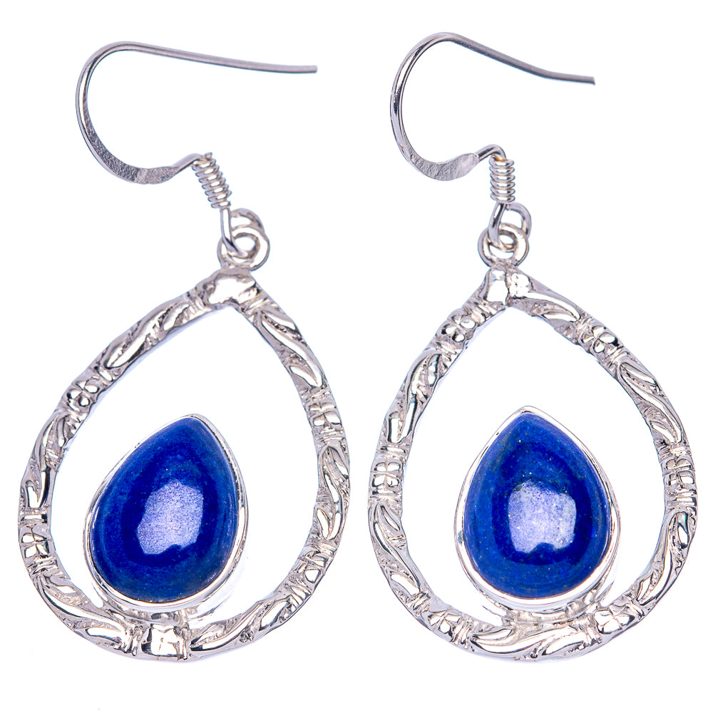 Asc Premium Lapis Lazuli Earrings 1 3/4" (925 Sterling Silver) E1328