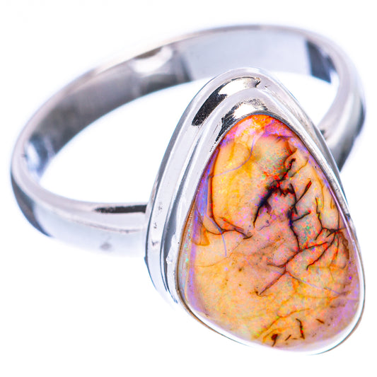 Rare Sterling Opal Ring Size 6.25 (925 Sterling Silver) R2192
