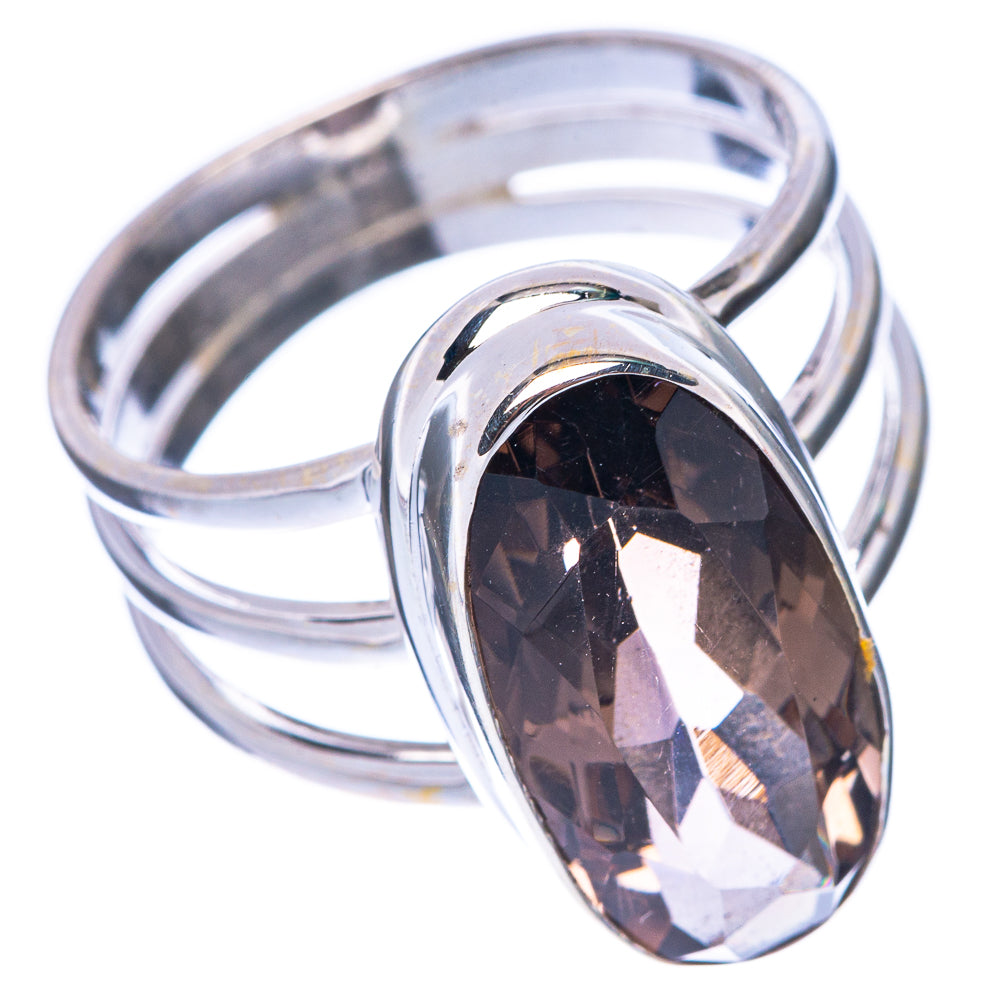 Smoky Quartz Ring Size 8.25 (925 Sterling Silver) R1745