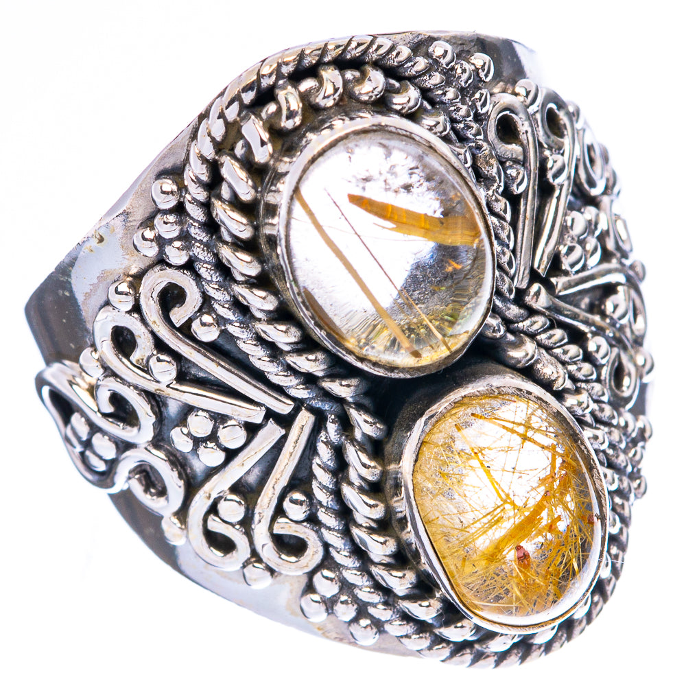 Rutilated Quartz Ring Size 7 (925 Sterling Silver) R4238