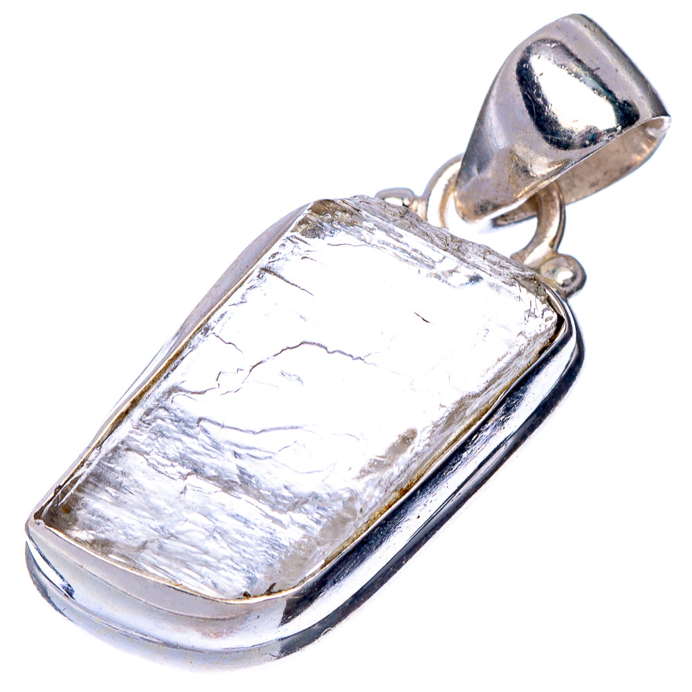 Raw Herkimer Diamond Pendant 1 1/4" (925 Sterling Silver) P41013