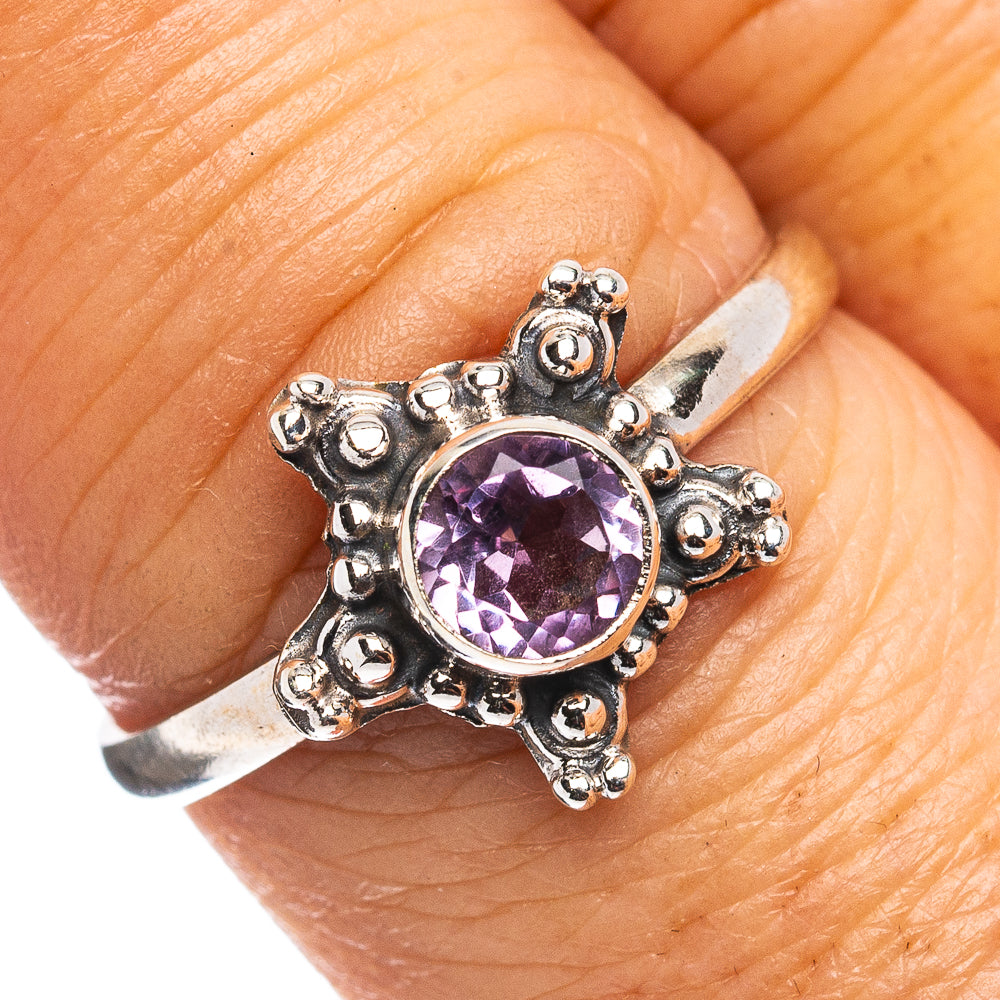 Amethyst Ring Size 8 (.925 Sterling Silver)