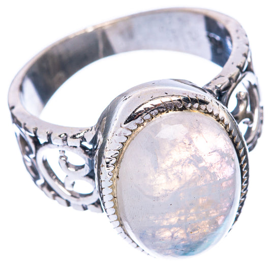 Rainbow Moonstone 925 Sterling Silver Ring Size 6.5 (925 Sterling Silver) R5398