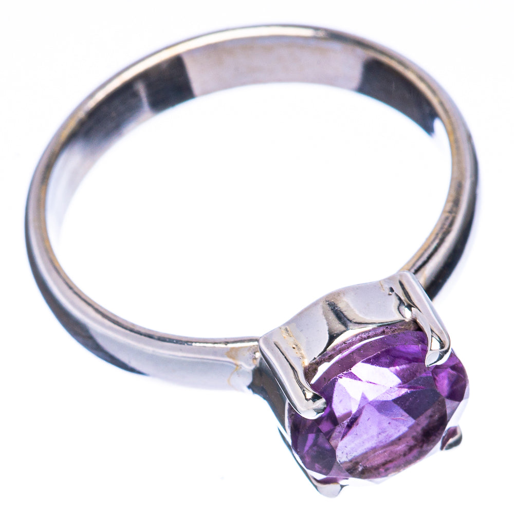 Value Faceted Amethyst Ring Size 6.75 (925 Sterling Silver) R3076