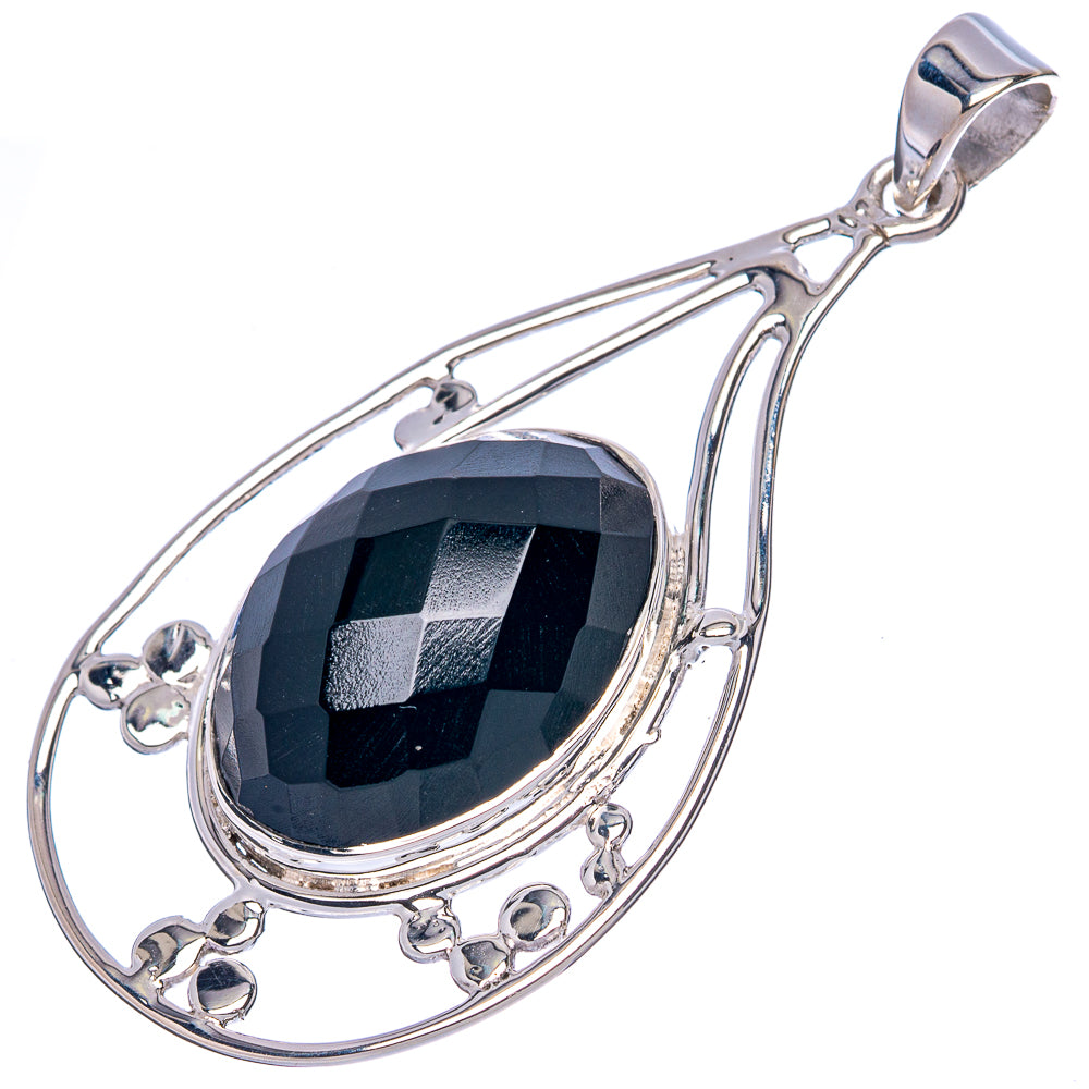 Asc Premium Black Onyx Pendant 2" (925 Sterling Silver) P42276