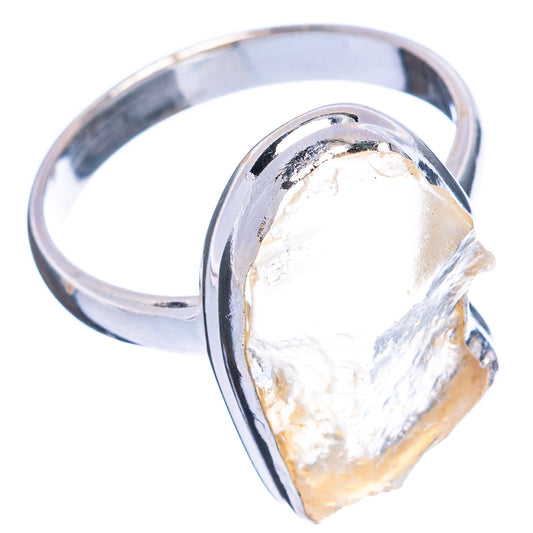 Natural Libyan Desert Glass Ring Size 9.75 (925 Sterling Silver) R4873
