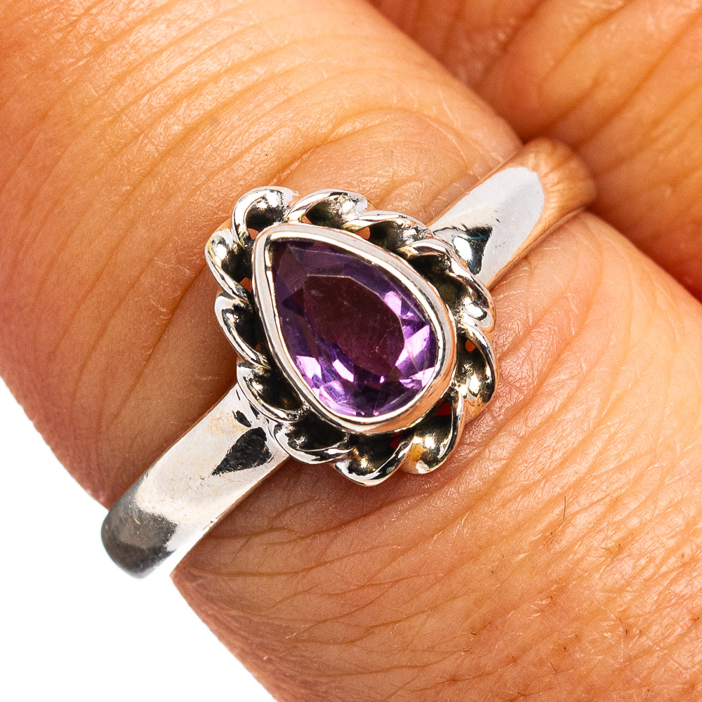 Amethyst Ring Size 7.75 (.925 Sterling Silver)
