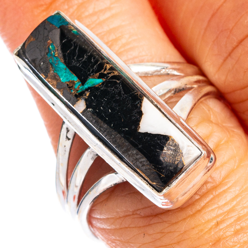 Copper Chrysocolla Ring Size 8.75 (925 Sterling Silver) R8524