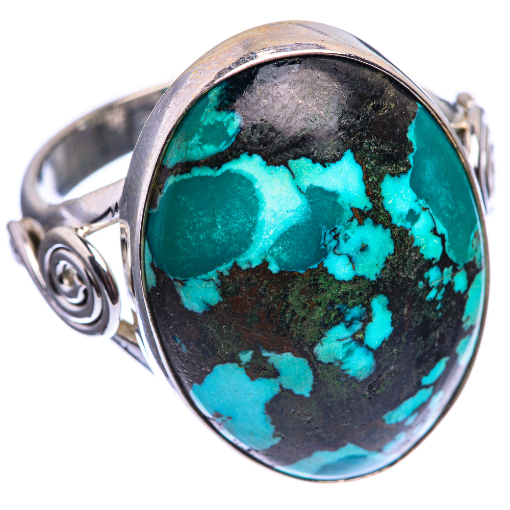 Tibetan Turquoise Ring Size 10.25 (925 Sterling Silver) R141945