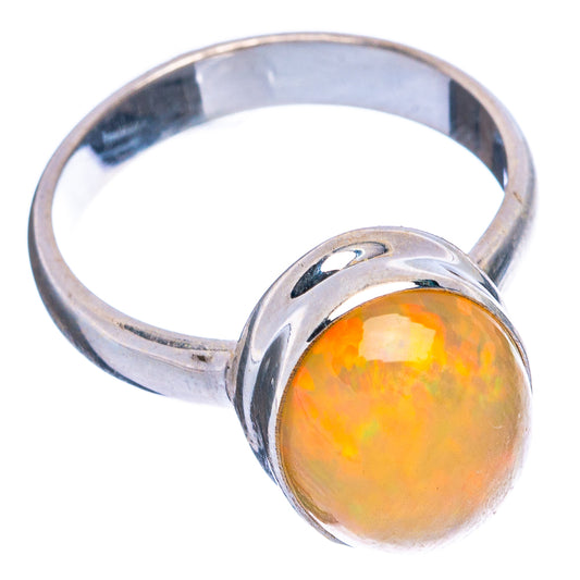 Rare Large Ethiopian Opal Ring Size 7 (925 Sterling Silver) R4924