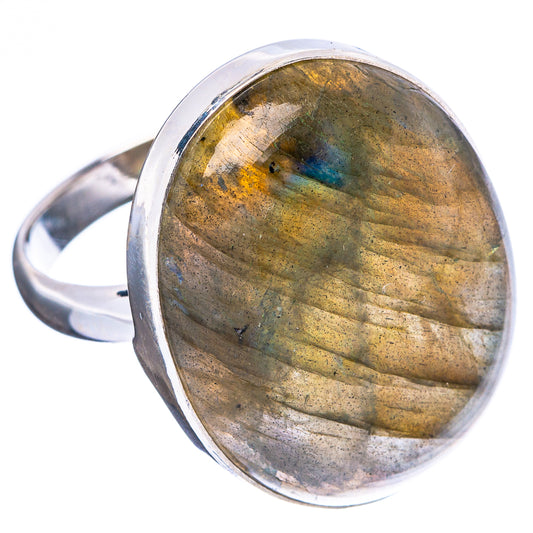 Labradorite Ring Size 9.5 (925 Sterling Silver) R4712