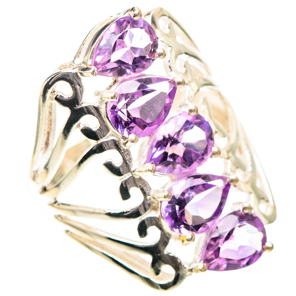 Faceted Amethyst Ring Size 6.5 (925 Sterling Silver) RING138938