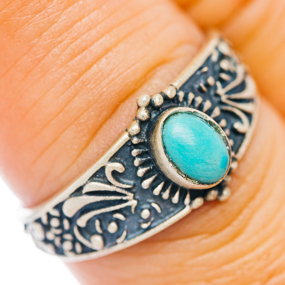Mojave Turquoise Ring Size 8 (.925 Sterling Silver)