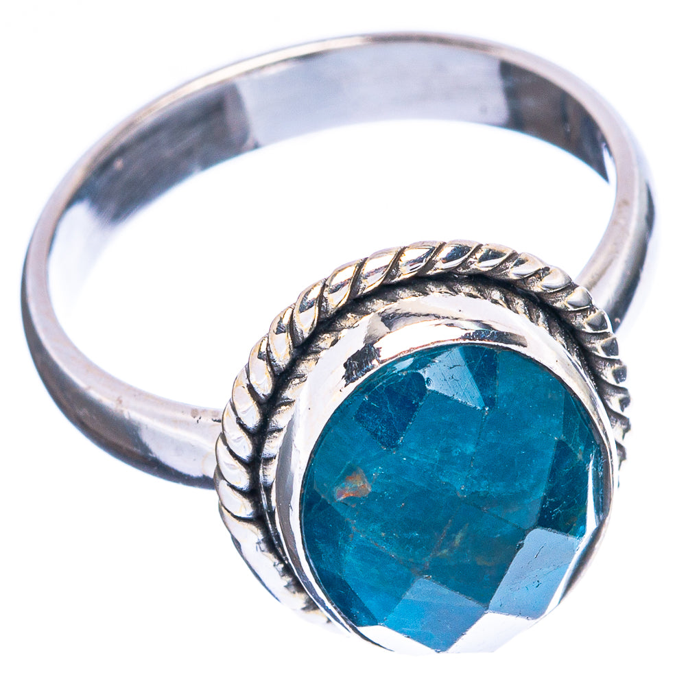 Rare Apatite Ring Size 8 (925 Sterling Silver) R5066