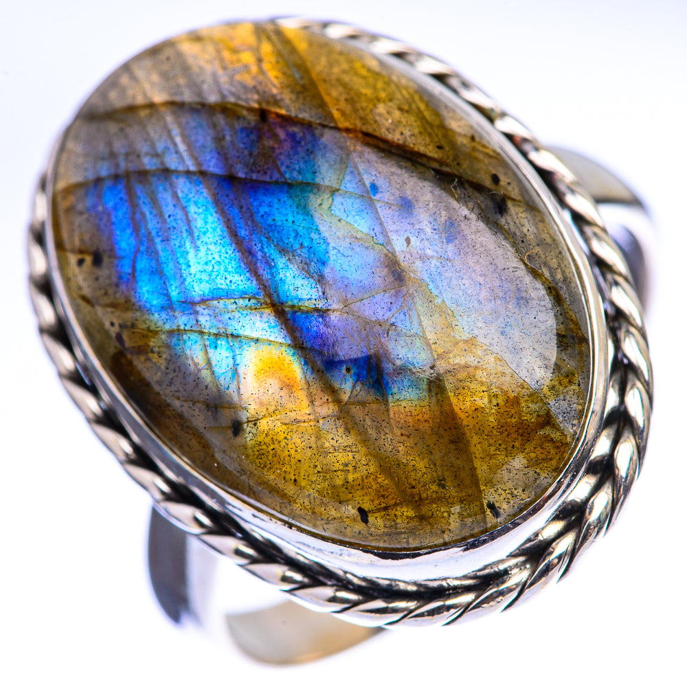 Labradorite Ring Size 9.5 (925 Sterling Silver) R142791