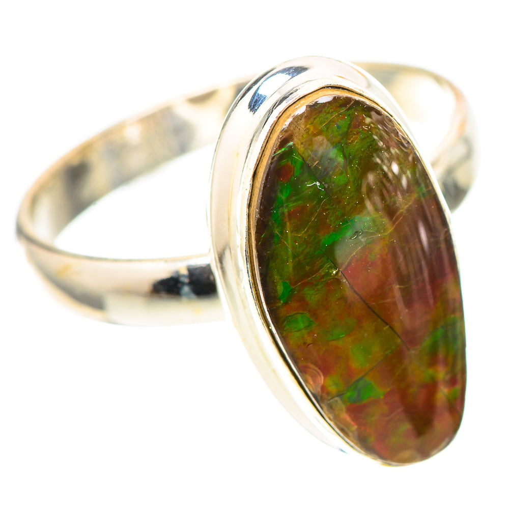 Canadian Ammolite Ring Size 10.75 (925 Sterling Silver) RING139004