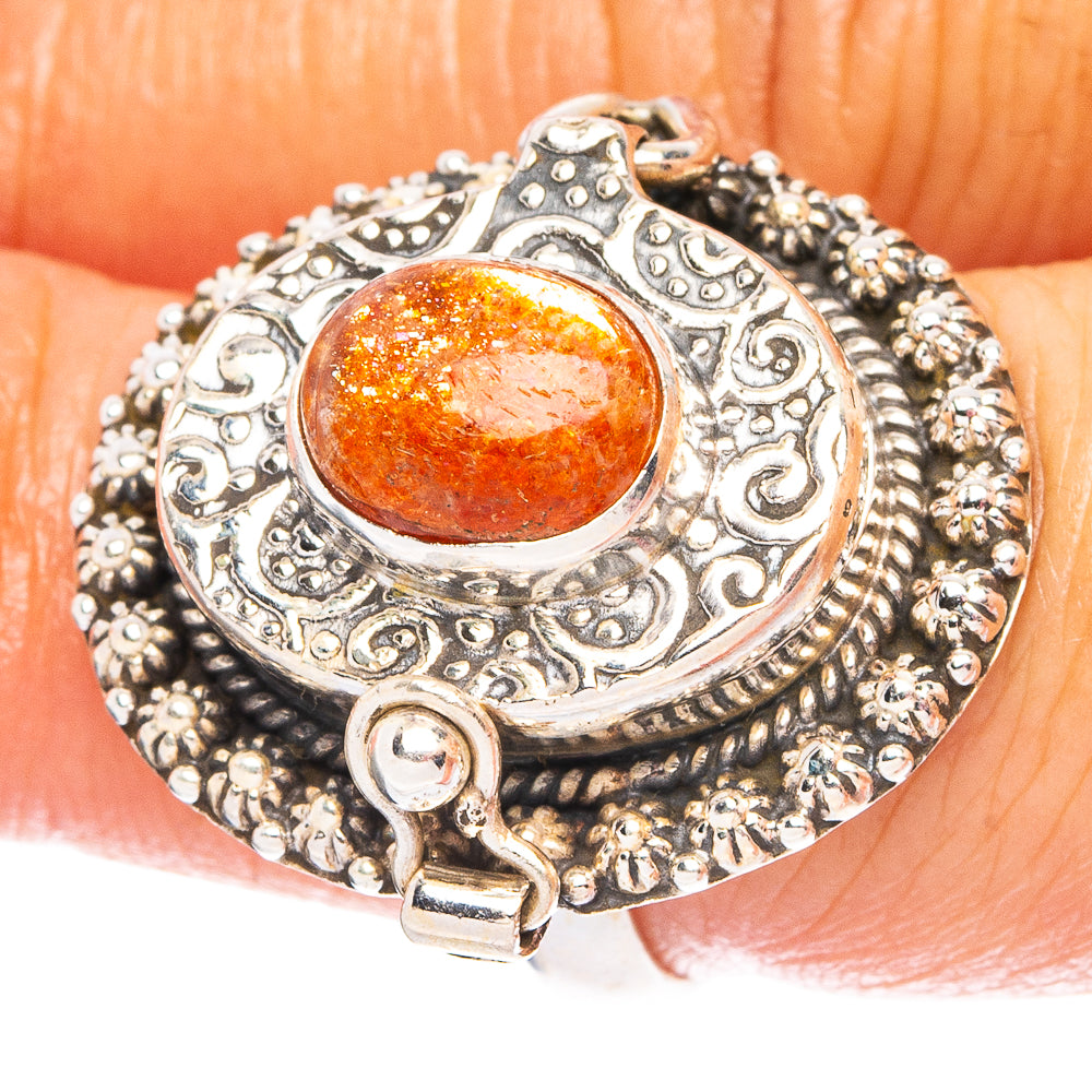 Sunstone Posion 925 Sterling Silver Ring Size 6.75 (925 Sterling Silver) R6367