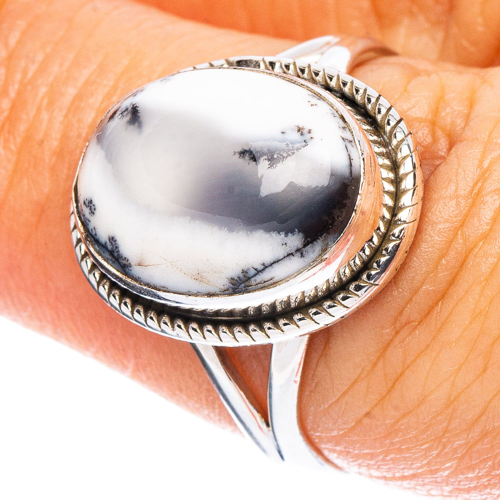 Dendritic Opal Ring Size 7 (925 Sterling Silver) R7957