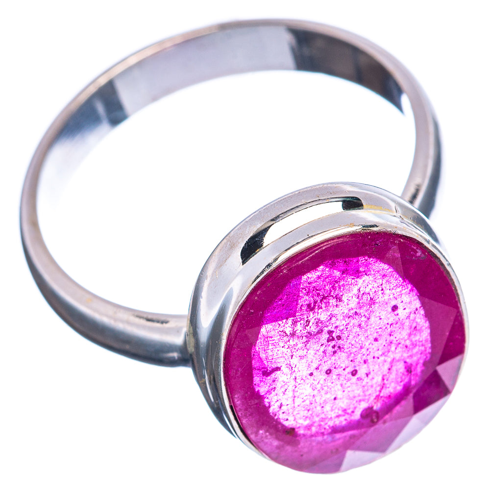 Premium Burmese Glass Filled Ruby Ring Size 10 (.925 Sterling Silver)