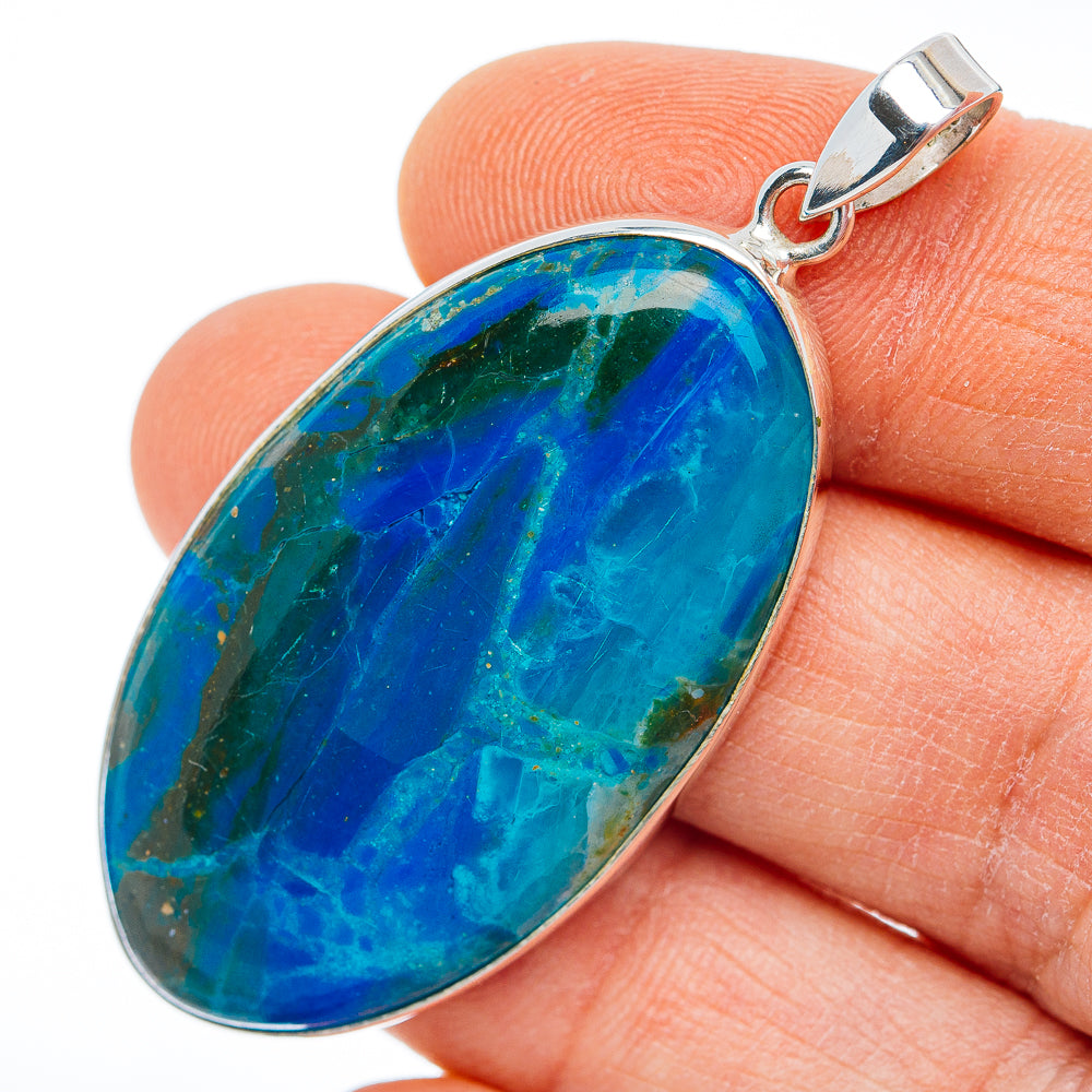 Premium Peruvian Opal Pendant 2 1/8" (.925 Sterling Silver)