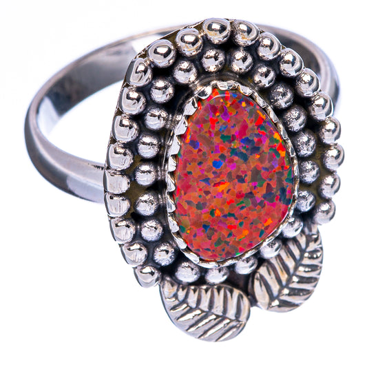 Synthetic Opal Ring Size 8 (925 Sterling Silver) R146119