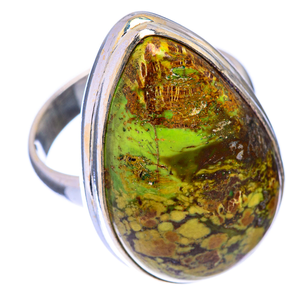 Gaspeite Ring Size 8.5 (925 Sterling Silver) R141306