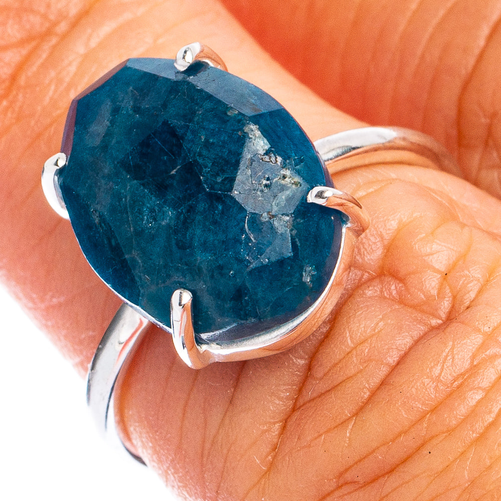 Rare Apatite Ring Size 6 (925 Sterling Silver) R8477