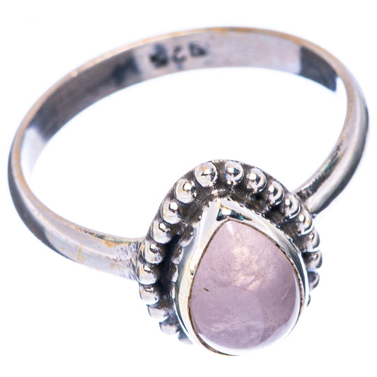 Rose Quartz Dainty Ring Size 6.75 (925 Sterling Silver) R5927